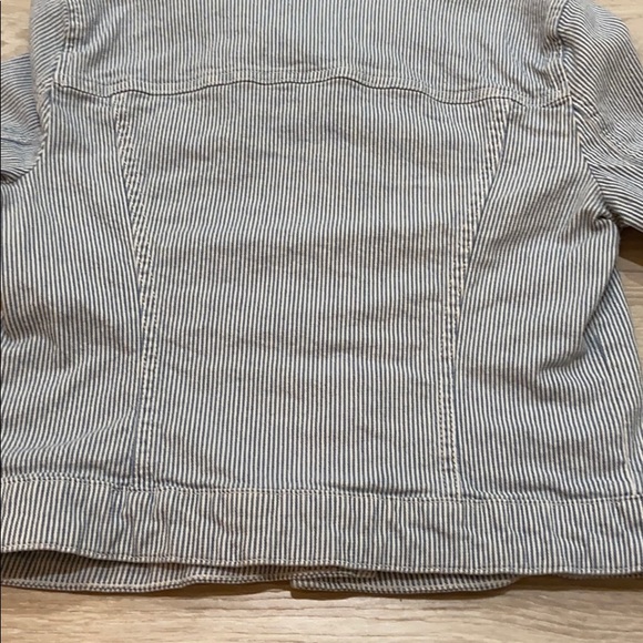 Cropped Blue & White Denim Small Jacket - Picture 6 of 6